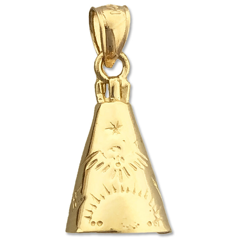 14K Gold Teepee-Charm