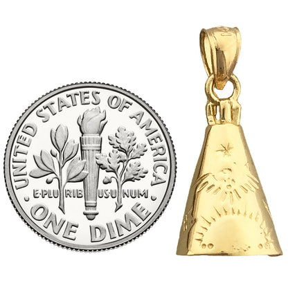 14K Gold Teepee-Charm