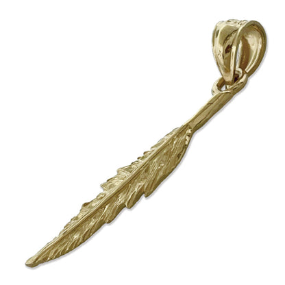 14K Gold Westernstil-Federanhänger
