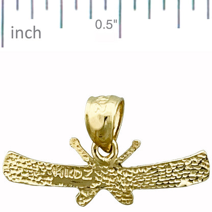 14K Gold Kanu mit Rudern Charm
