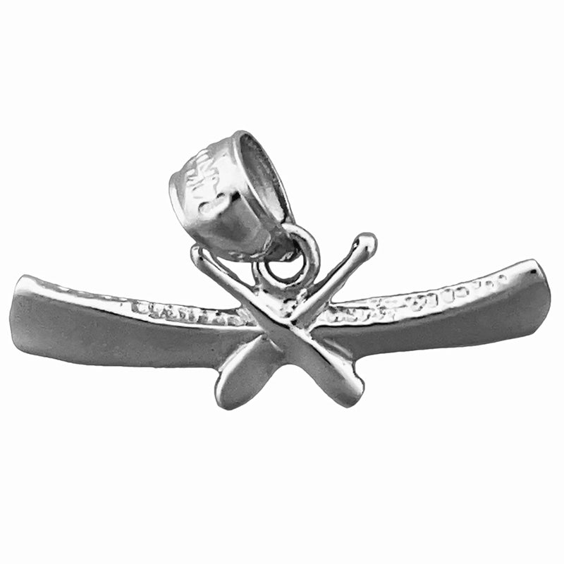 14K Gold Kanu mit Rudern Charm