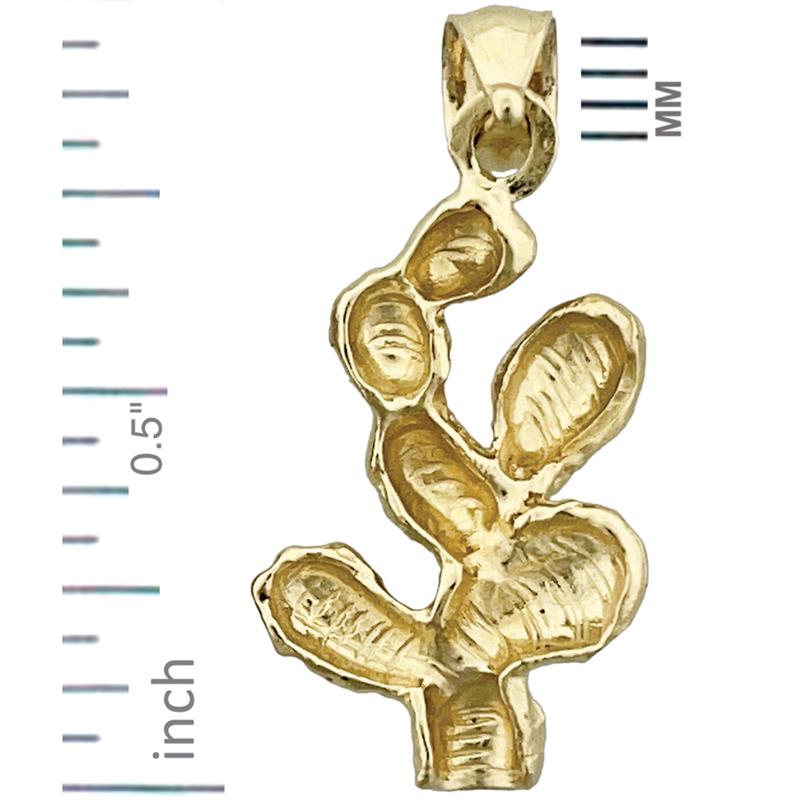 14K Gold Western-Kaktus-Charm