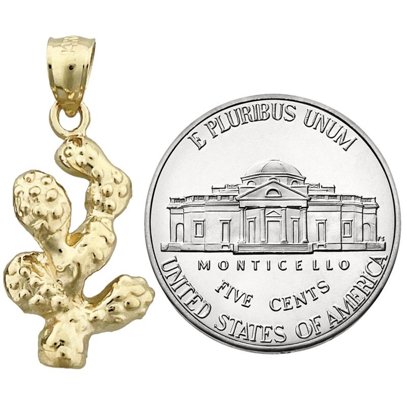 14K Gold Western-Kaktus-Charm