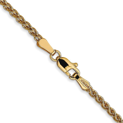 14K 2.1mm Ährenkette Halskette