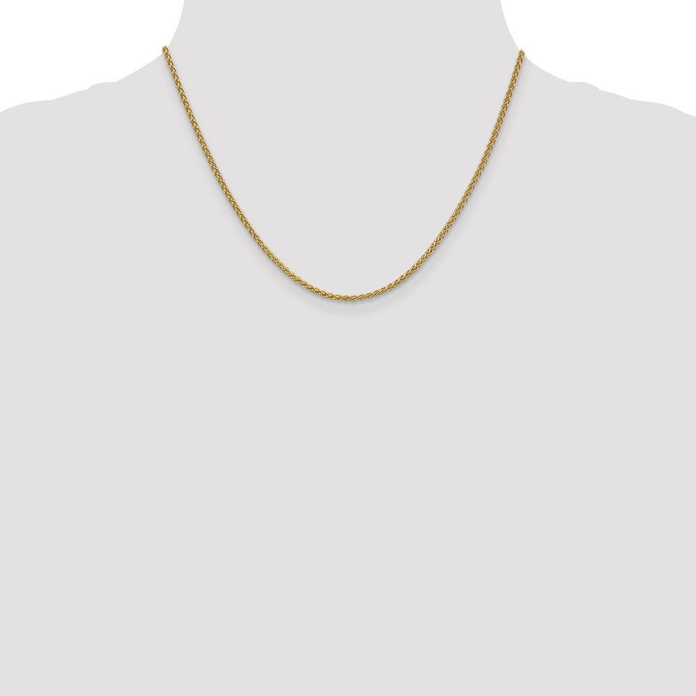 14K 2.1mm Ährenkette Halskette