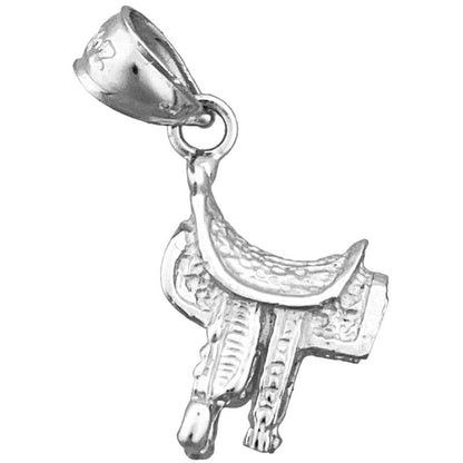 585 Gold 3-D Westernsattel-Charm