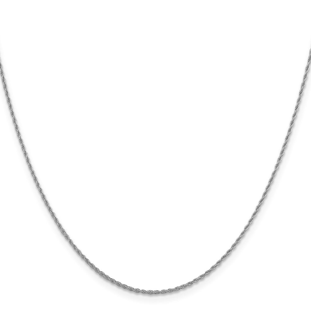 14K Weißgold 1.3mm Loose Kordel Halskette