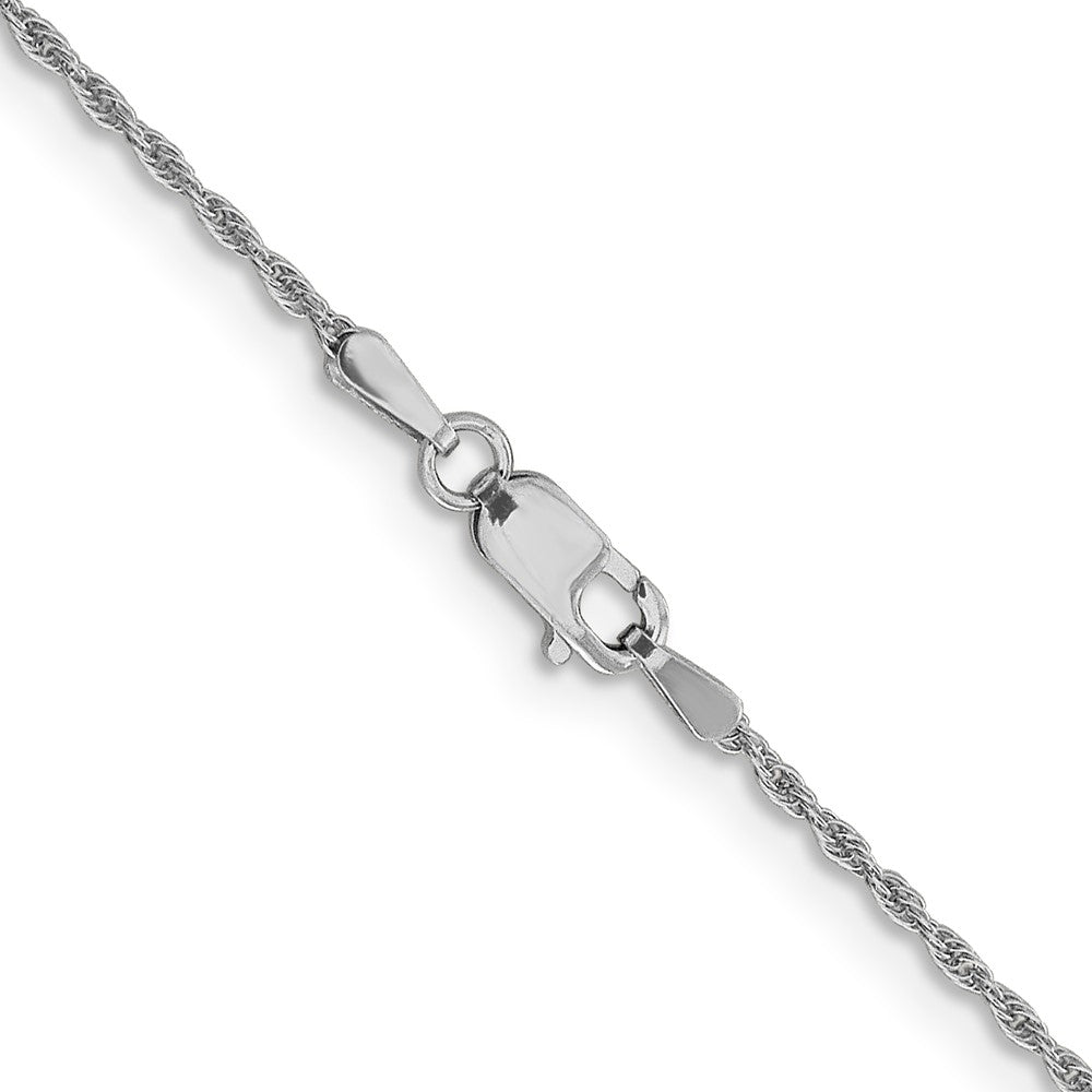 14K Weißgold 1.3mm Loose Kordel Halskette