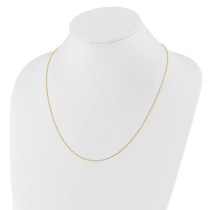 22 Zoll 10K Verstellbar 1mm Singapurkette Halskette