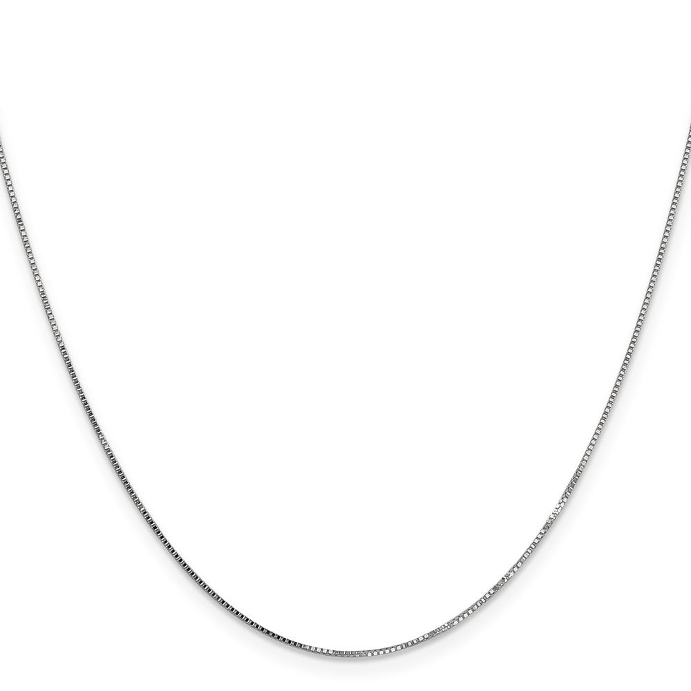 10K Weißgold.7mm Venezianer Halskette