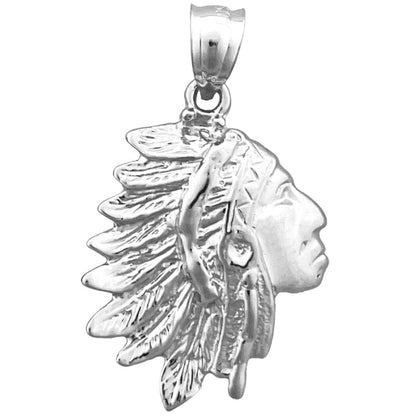 14K Gold Indianerkopf-Charm