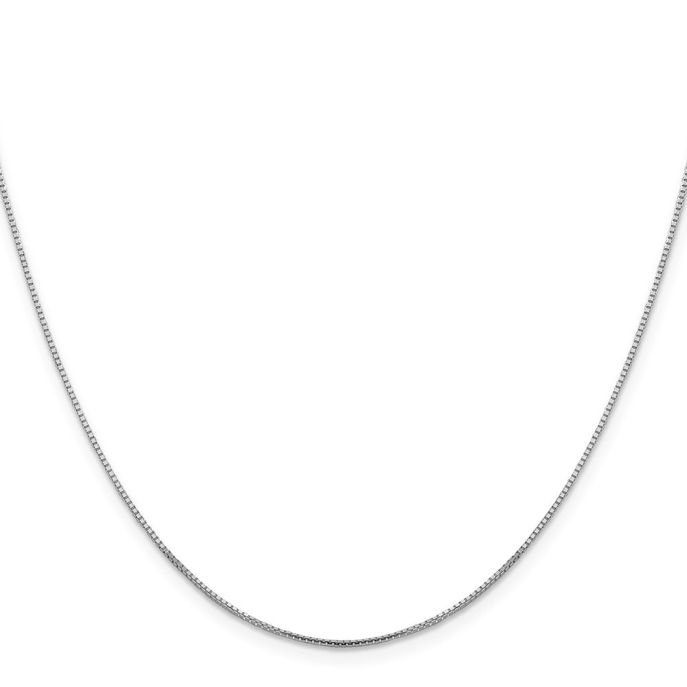 10K Weißgold.95mm Sparkle Octagonal Venezianer Halskette