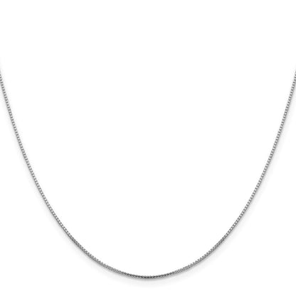 10K Weißgold.95mm Sparkle Octagonal Venezianer Halskette