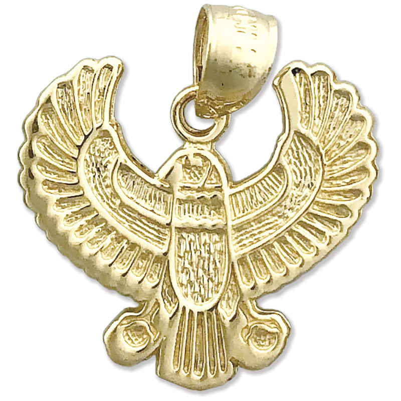 14K Gold Phönix-Vogel-Anhänger