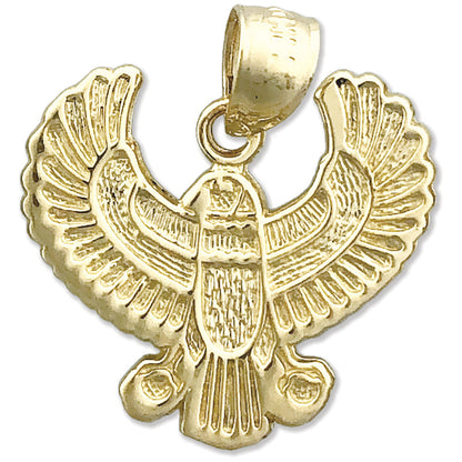 14K Gold Phönix-Vogel-Anhänger