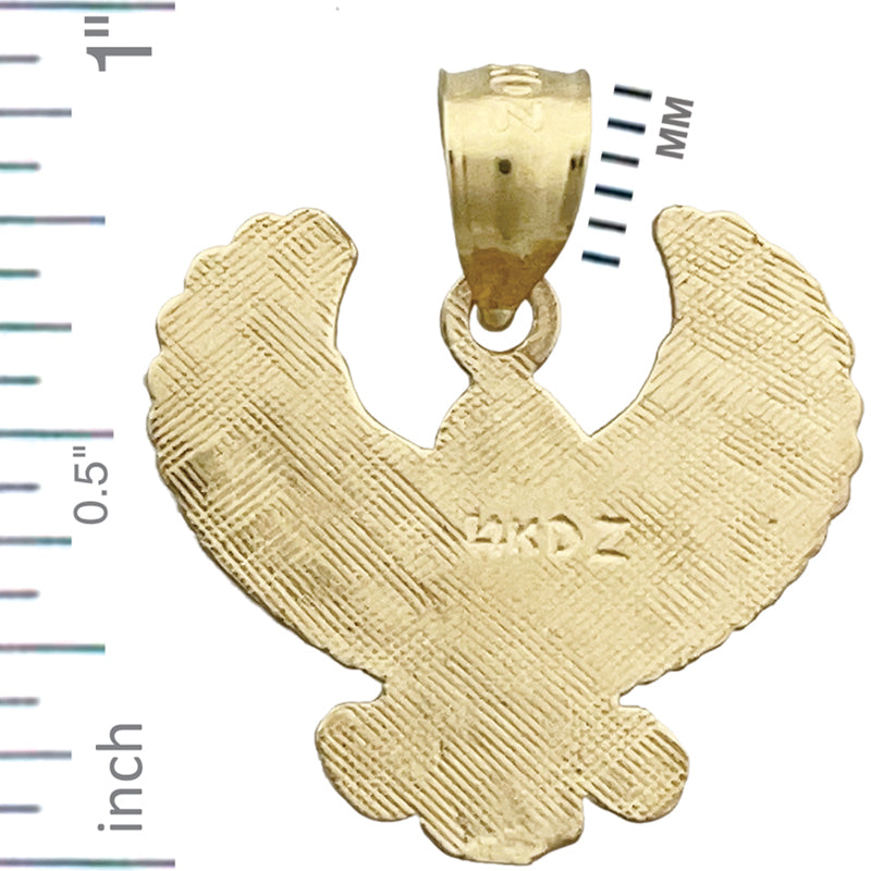 14K Gold Phönix-Vogel-Anhänger