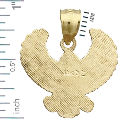 14K Gold Phönix-Vogel-Anhänger