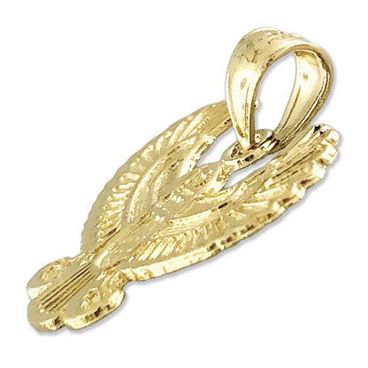 14K Gold Phönix-Vogel-Anhänger