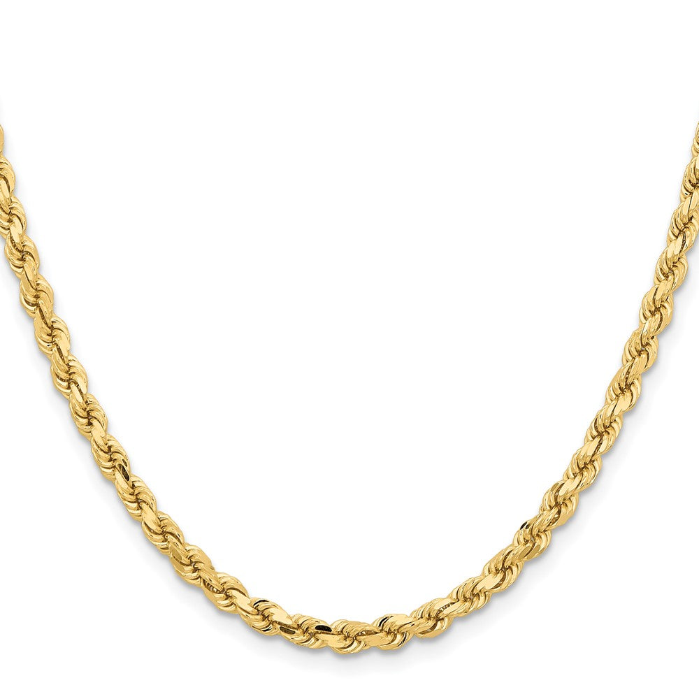 10K Gelbgold 4.25mm Diamantiert Kordel Halskette