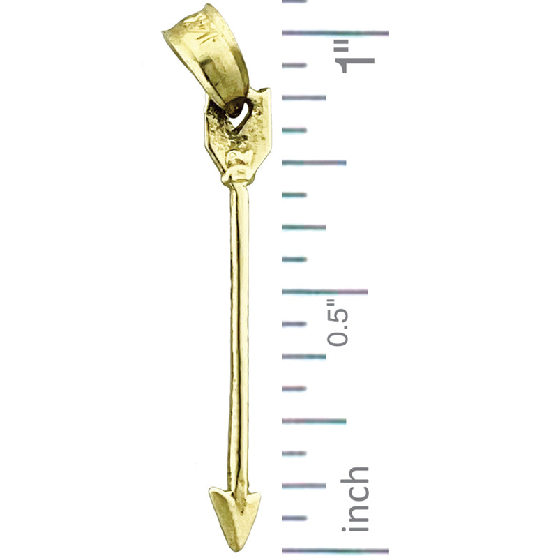 Pfeil-Charm aus 14K Gold