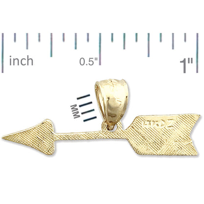 585 Gold Charm „Westlicher Pfeil“