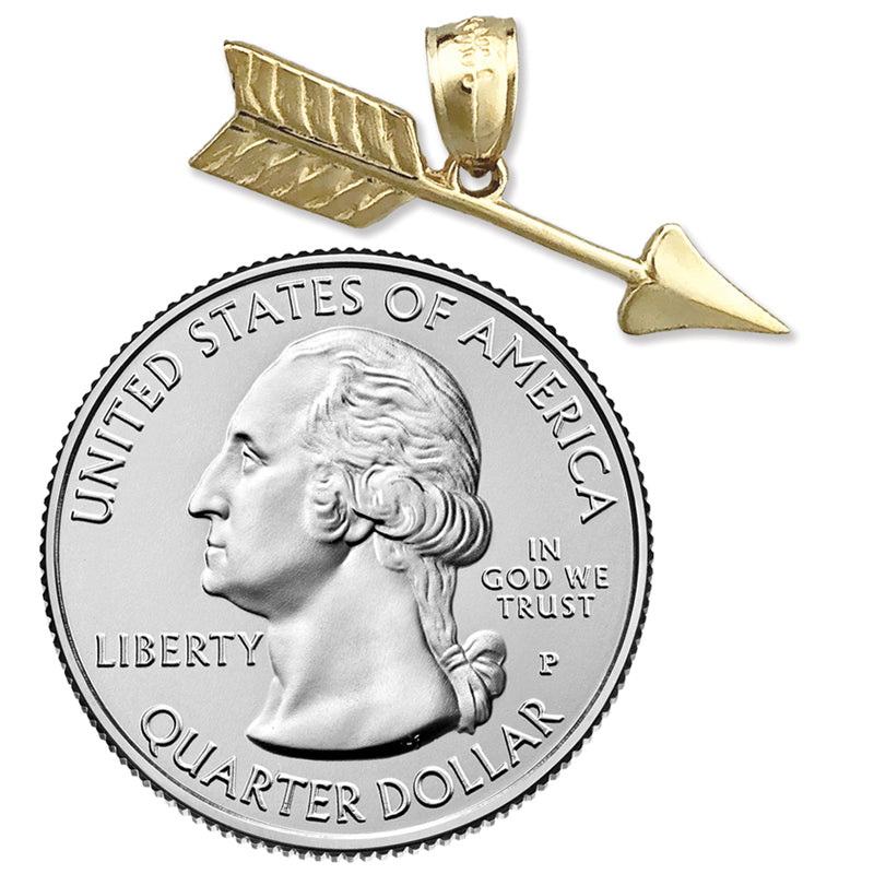 585 Gold Charm „Westlicher Pfeil“