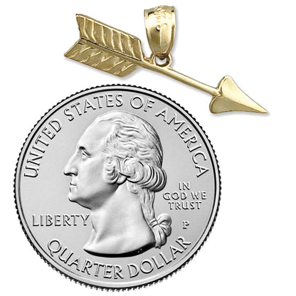 585 Gold Charm „Westlicher Pfeil“