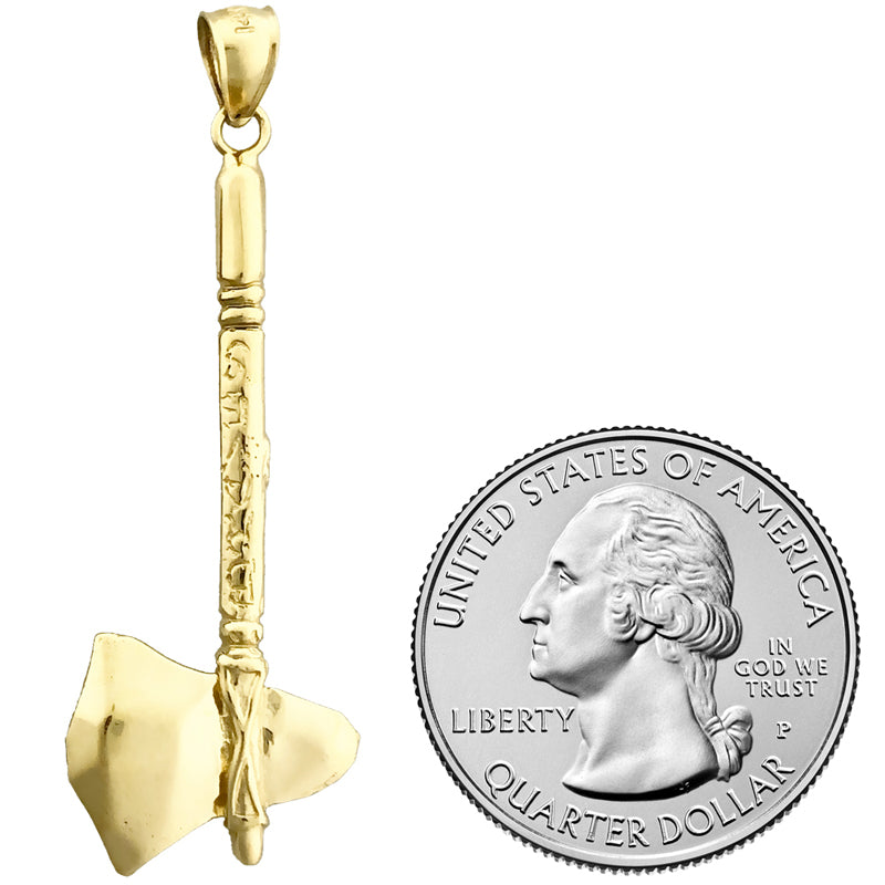14K Gold Anhänger „Indianer-Tomahawk