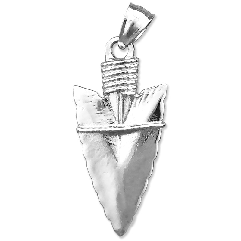 14K Gold 3D Pfeilspitzen-Anhänger im Native-Stil