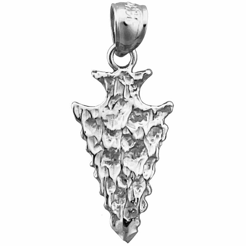 14K Gold Hammer-Pfeilspitze Charm "Native American" 3D