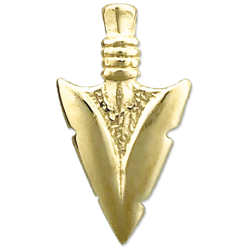 14K Gold Indianischer Pfeilspitzen-Gleitanhänger