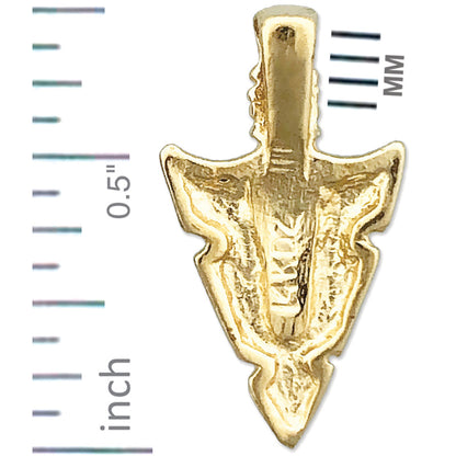 14K Gold Indianischer Pfeilspitzen-Gleitanhänger