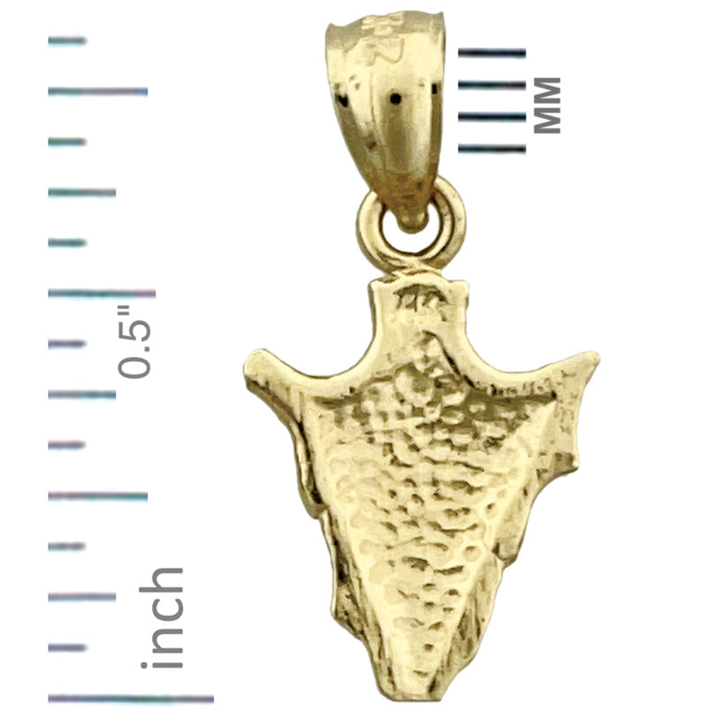 14K Gold Pfeilspitzen-Charm