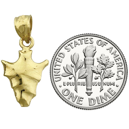 14K Gold Pfeilspitzen-Charm