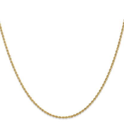 10K Gelbgold 1.6mm Massiv Normal Kordel Halskette