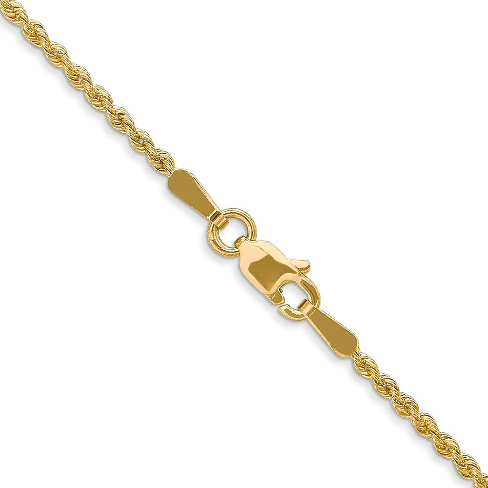10K Gelbgold 1.6mm Massiv Normal Kordel Halskette