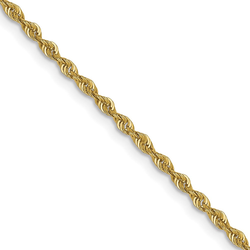 10K Gelbgold 1.6mm Massiv Normal Kordel Halskette