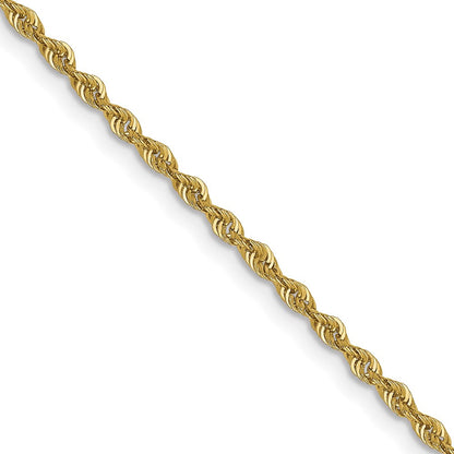 10K Gelbgold 1.6mm Massiv Normal Kordel Halskette