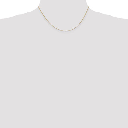 10K Gelbgold 1mm Singapurkette Halskette