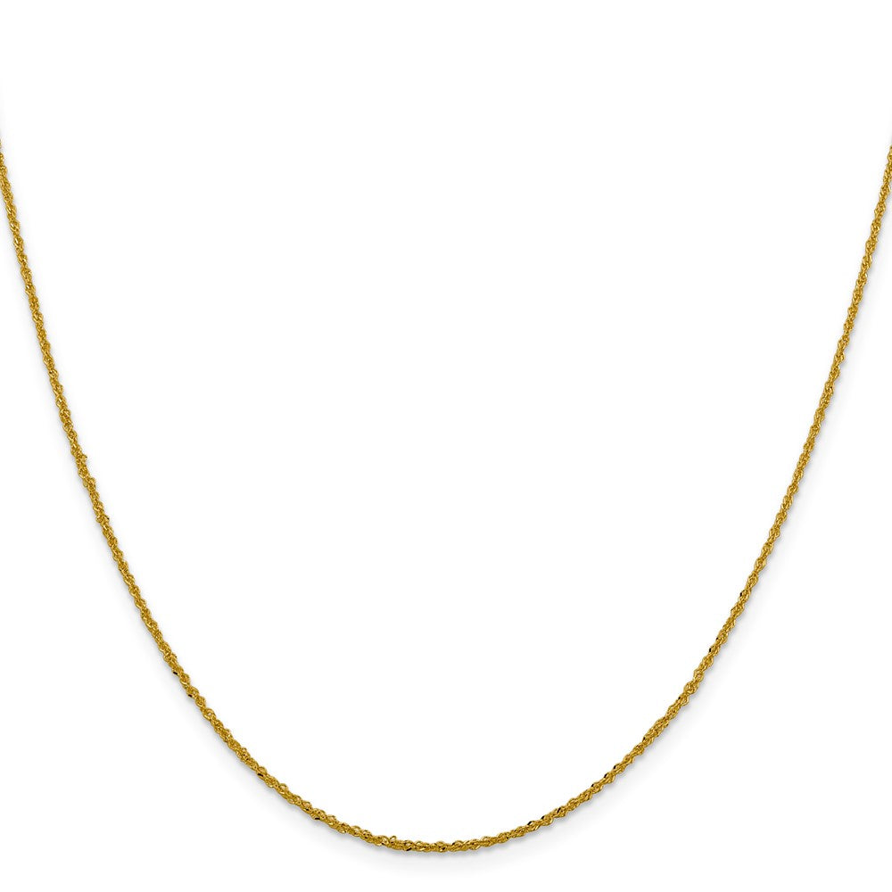10K Gelbgold 1.3mm Sparkle Singapurkette Halskette