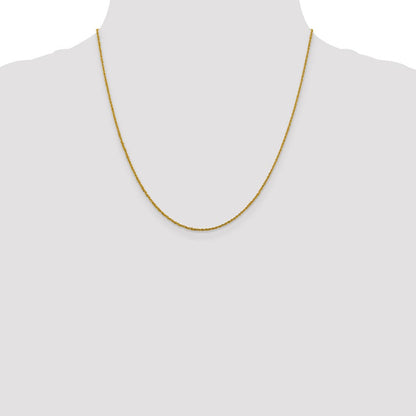 10K Gelbgold 1.3mm Sparkle Singapurkette Halskette