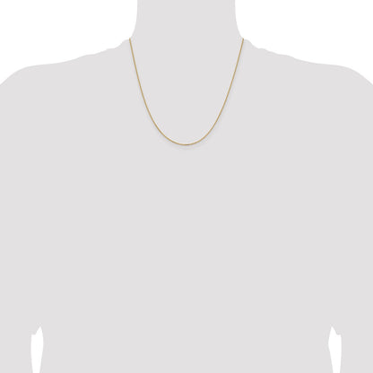 10K Gelbgold 1.05mm Diamantiert Ankerkette Halskette