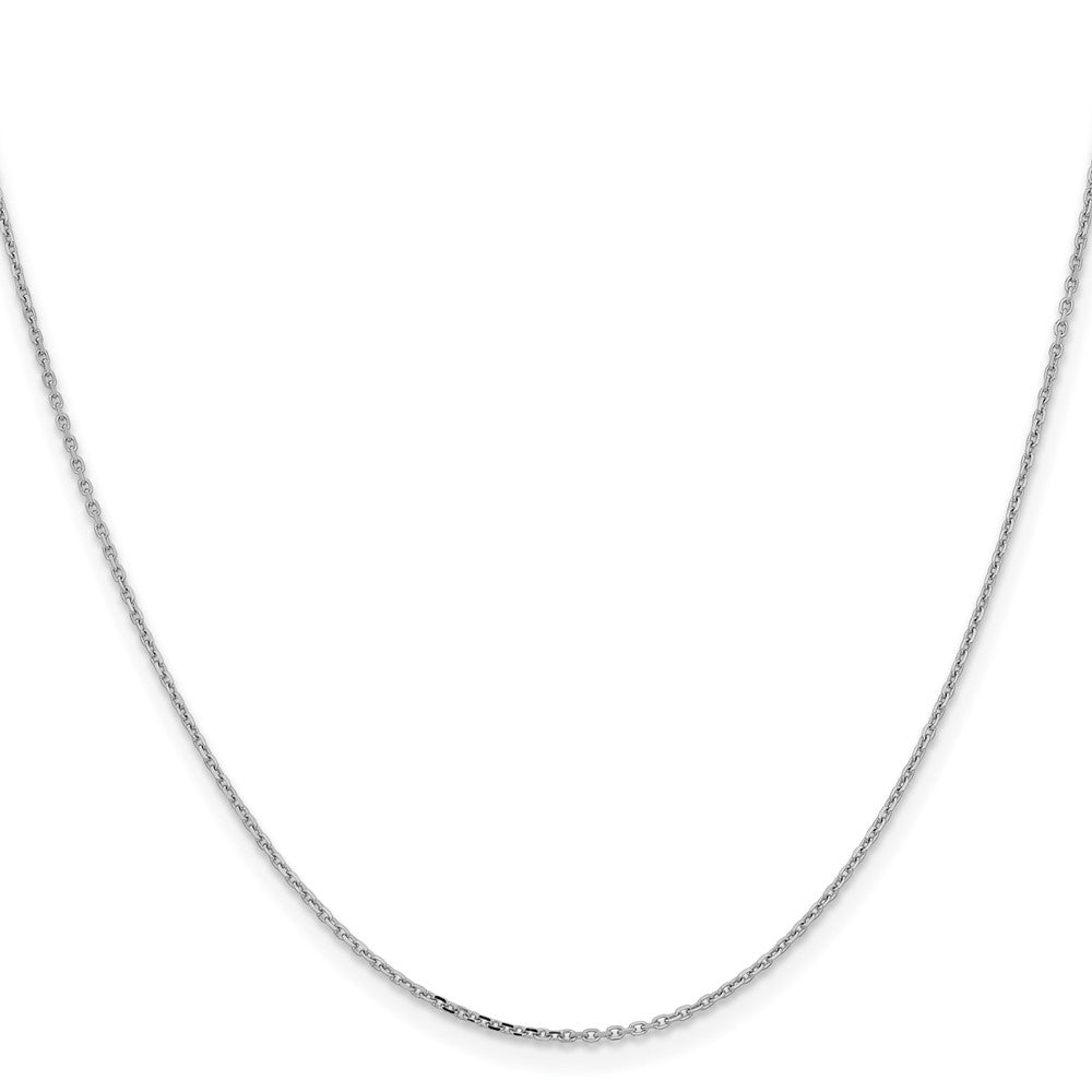 10K Weißgold 1.05mm Diamantiert Ankerkette Halskette