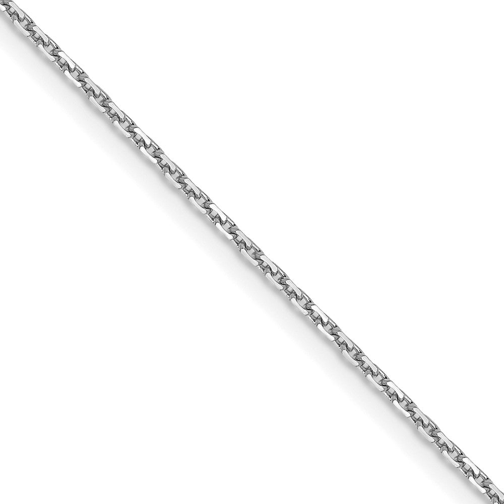 10K Weißgold 1.05mm Diamantiert Ankerkette Halskette
