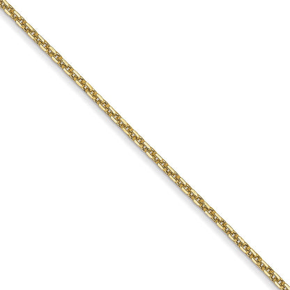 10K Gelbgold.95mm Diamantiert Ankerkette Halskette