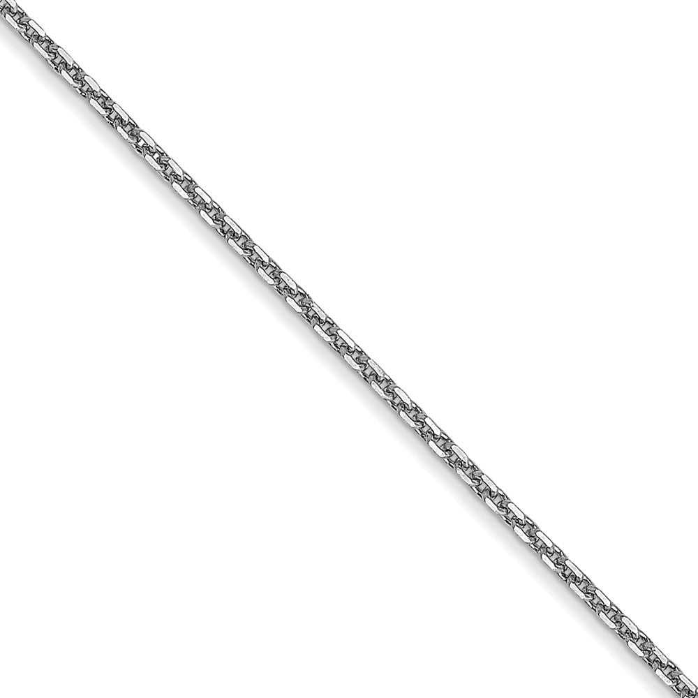 10K Weißgold.95mm Diamantiert Ankerkette Halskette