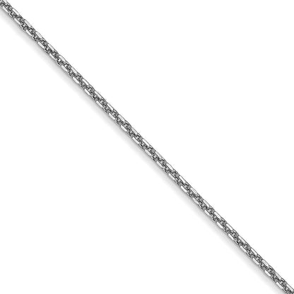 10K Weißgold.95mm Diamantiert Ankerkette Halskette