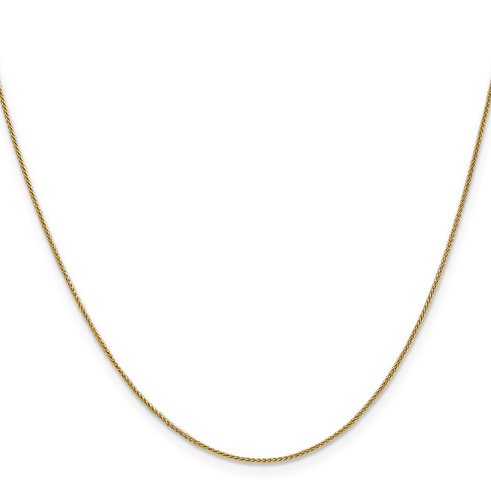 10K Gelbgold.8mm Ährenkette Halskette