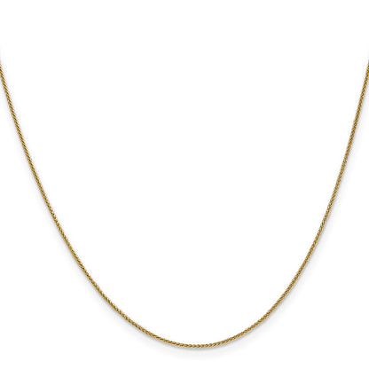 10K Gelbgold.8mm Ährenkette Halskette