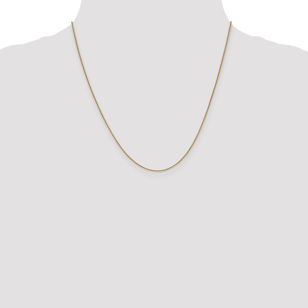 10K Gelbgold.8mm Ährenkette Halskette